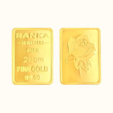 20 Gms Rosas 24KT Rectangular Bar